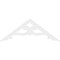 Ekena Millwork Pitch Brontes Architectural Grade PVC Gable Pediment, 60"W x 22 1/2"H x 1"P (9/12) GPP060X023X100BRO - alternate 3